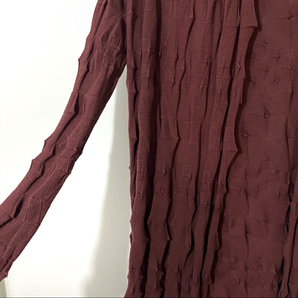 Margaret O’Leary Oragami Open Long Duster Cardigan in Brown Sz Small - Picture 3 of 6